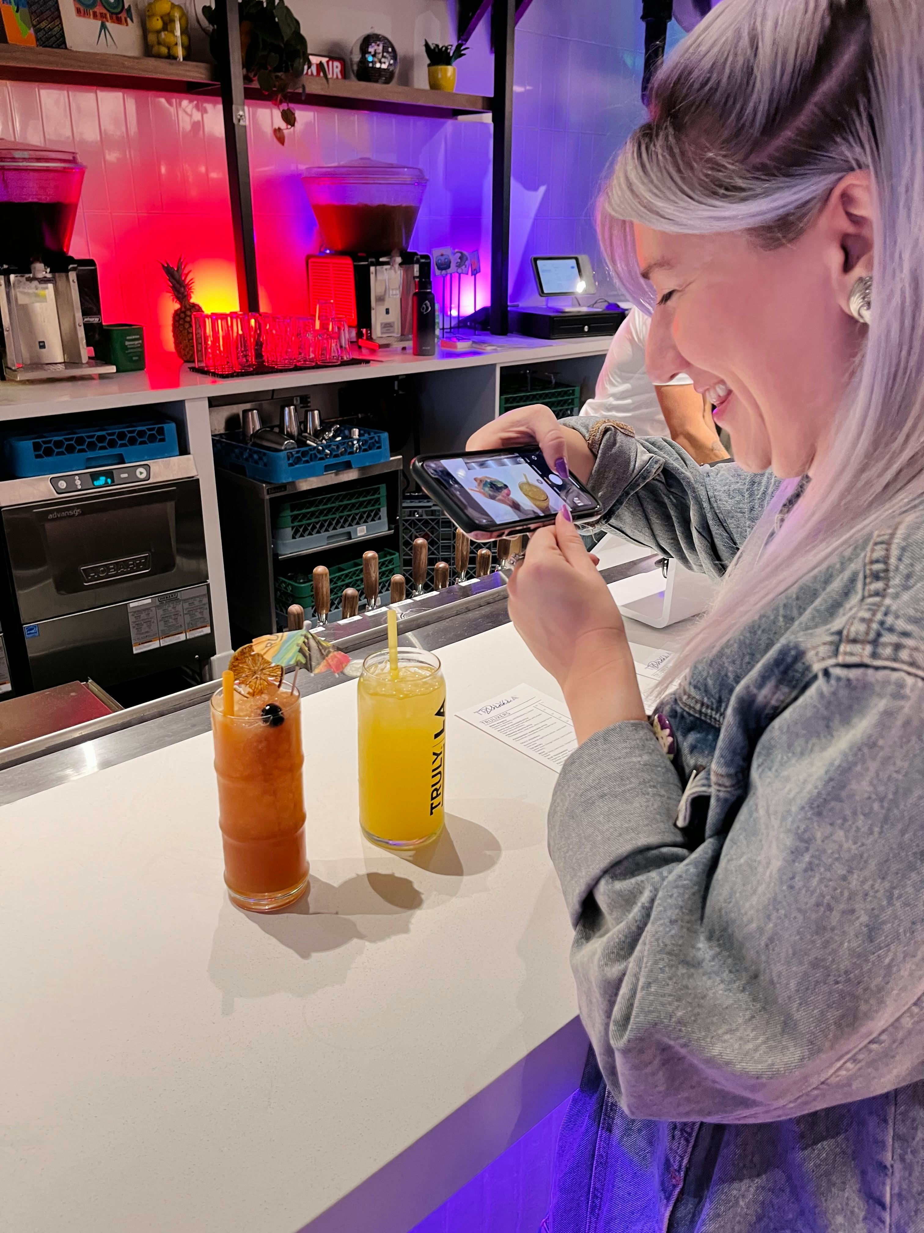 I tried Truly's exclusive draft seltzers at their first-ever taproom in Los Angeles.