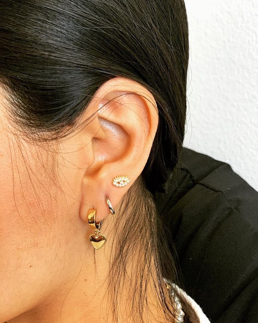 Triple lobe piercings are summer's hottest trend.