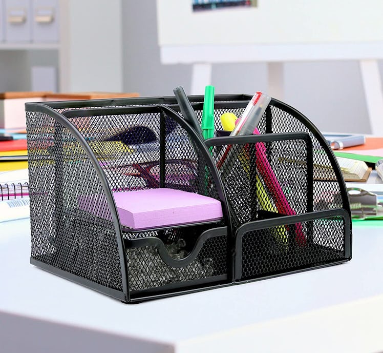 Greenco Mesh Office Supplies Desk Organizer Caddy