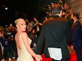 Kim Kardashian and Pete Davidson at Met Gala ahead of Kravis' wedding weekend, where she donned a "P...