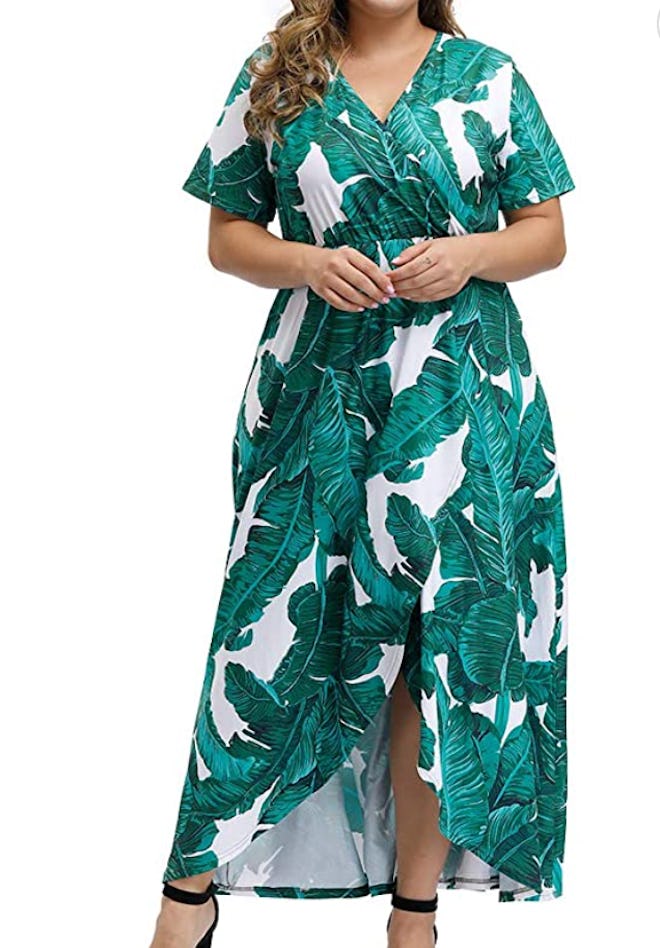 ALLEGRACE Wrap Maxi Dress