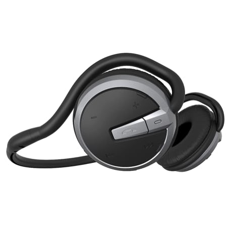 These budget-friendly headphones for Peloton fit around the neck to stay in place during workouts.