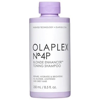 Olaplex No.4P Blonde Enhancer™ Toning Purple Shampoo can help preserve color