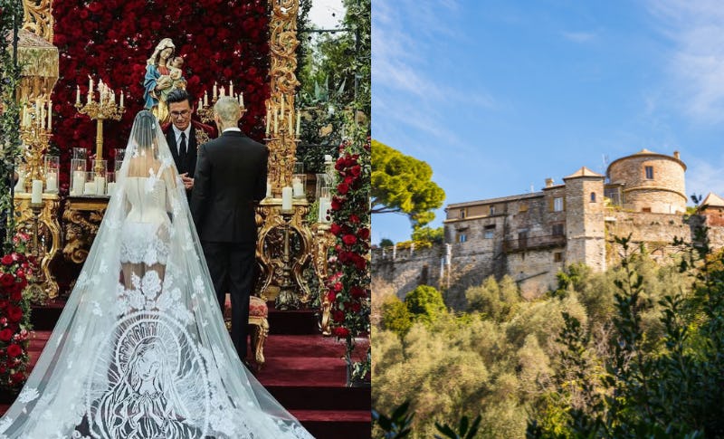 Kourtney Kardashian & Travis Barker's Wedding Ceremony Castle Is An