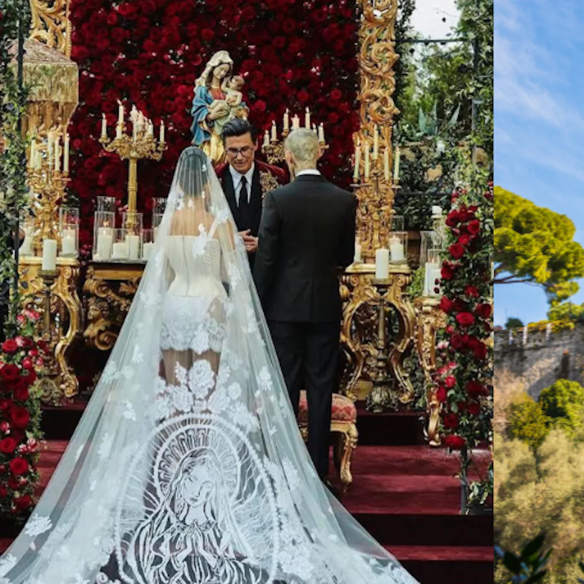 Kourtney Kardashian & Travis Barker's Wedding Ceremony Castle Is An Italian Venue Kourtney Kardashian & Travis Barker's Wedding Ceremony Castle Is An Italian Venue