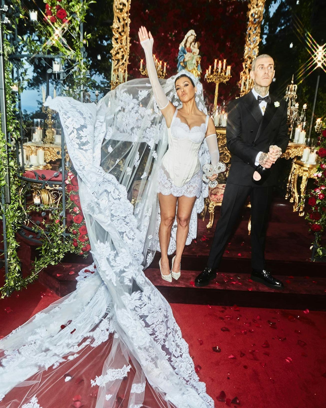 Kourtney Kardashian and Travis Barker's wedding in Italy.