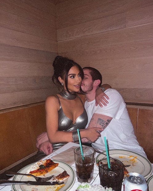 Kim Kardashian and pete davidson kissing