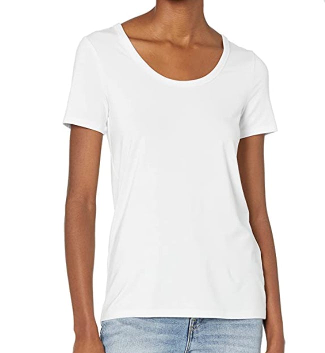 Daily Ritual Jersey Short-Sleeve Scoop Neck Shirt