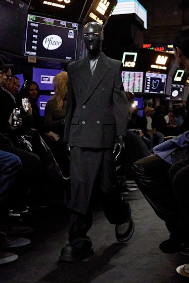 Balenciaga black suit