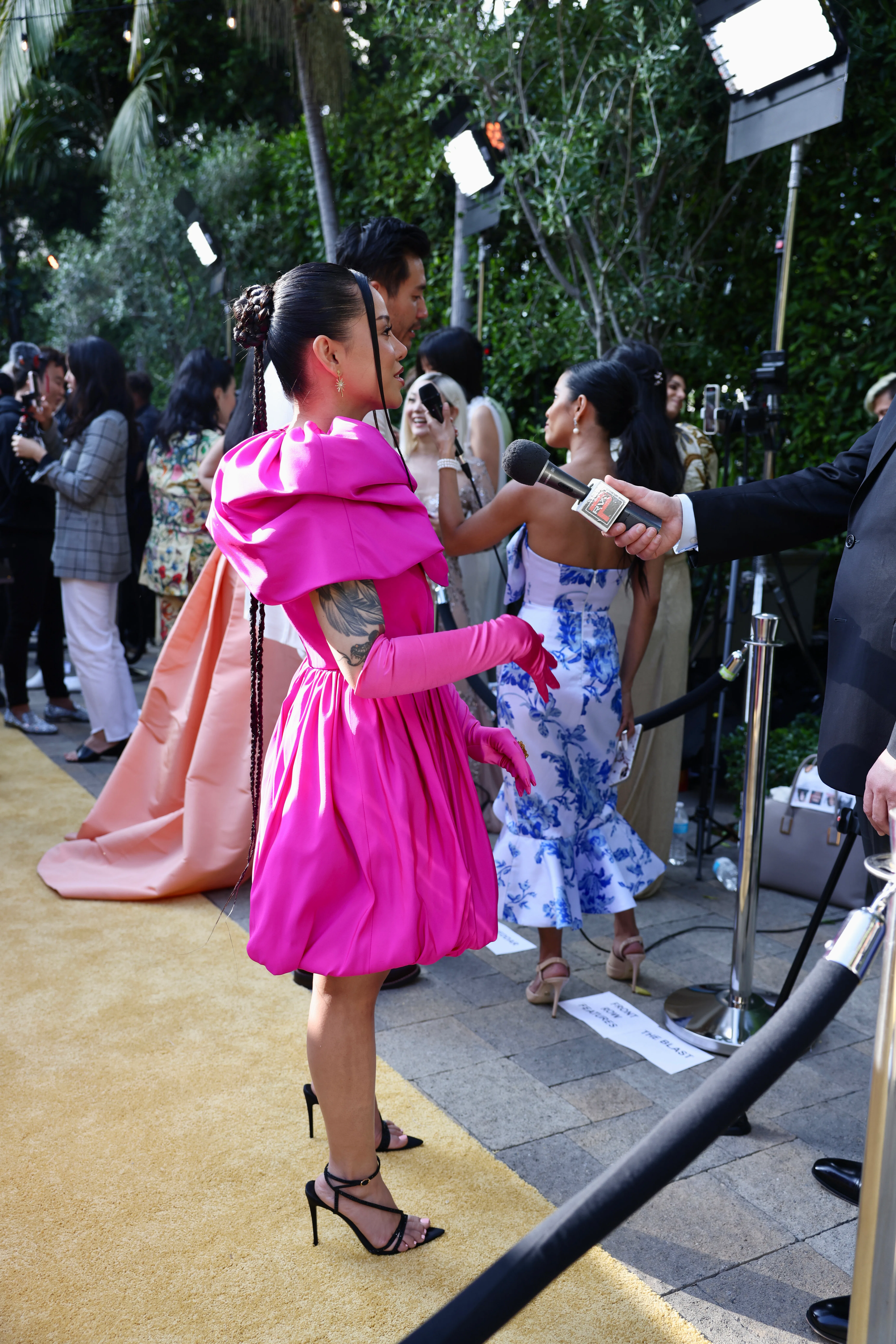 bella poarch pink dress it was an honor to be featured on this month's @voguephilippines cover. i  love playing with costumes, always loved cosplay and transforming into  different characters outside of myself. this time, through the