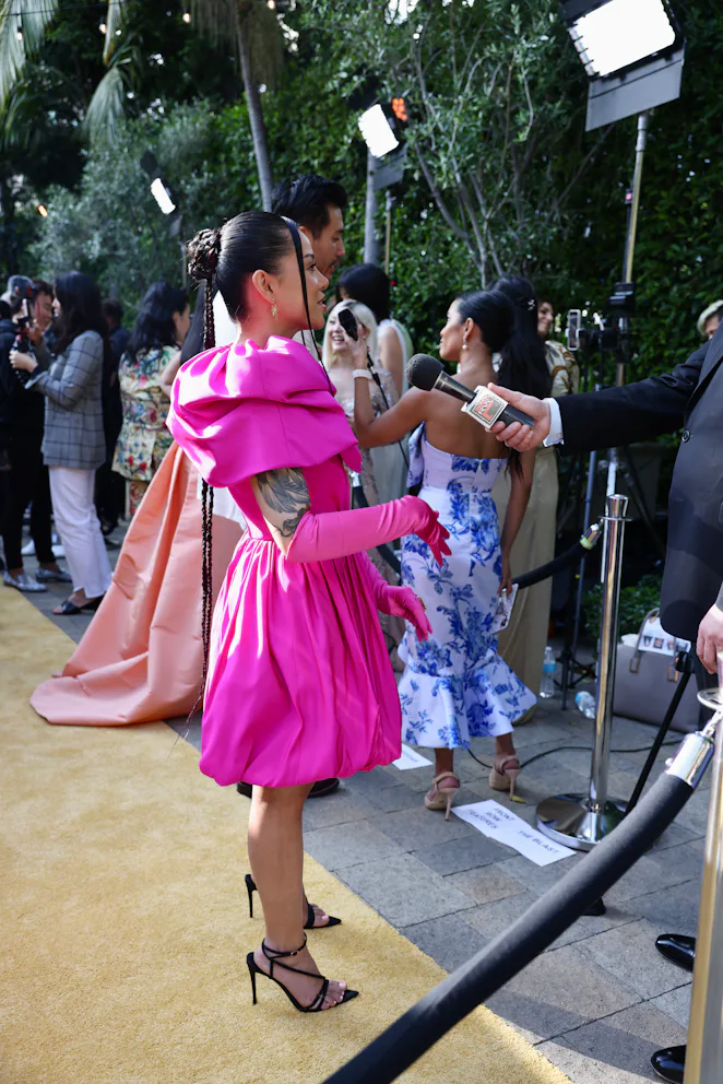 bella poarch pink dress it was an honor to be featured on this month's @voguephilippines cover. i love playing with costumes, always loved cosplay and transforming into different characters outside of myself. this time, through the