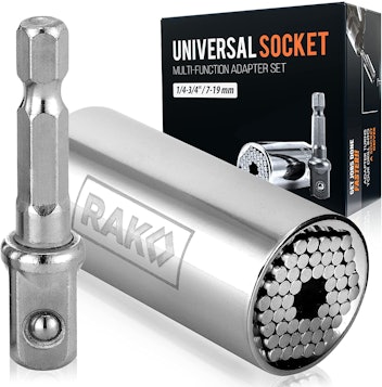 RAK's set of two universal socket wrench adapters means never not having the right tool. 