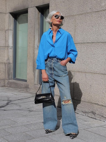 Grece Ghanem in an easy outfit formula