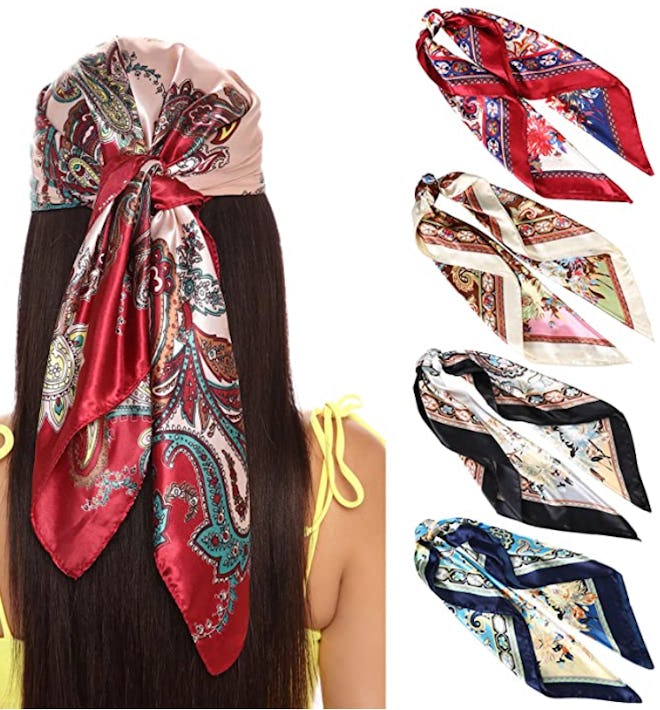 Molans Satin Head Scarf (4-pack)