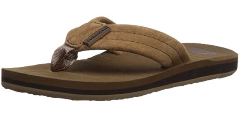 Quiksilver Kids Carver Suede Youth Kids Flip Flip Sandal