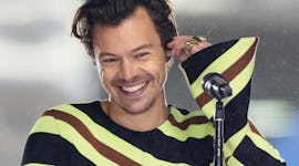 Harry Styles performing on 'The Today Show' before wearing his heart manicure during his 'One Night ...