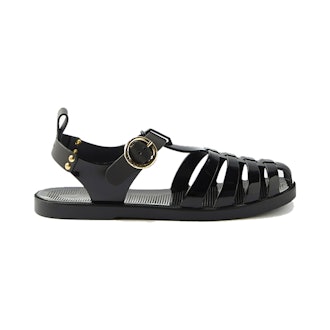 See by Chloe Millye Buckled-Leather Jelly Sandals