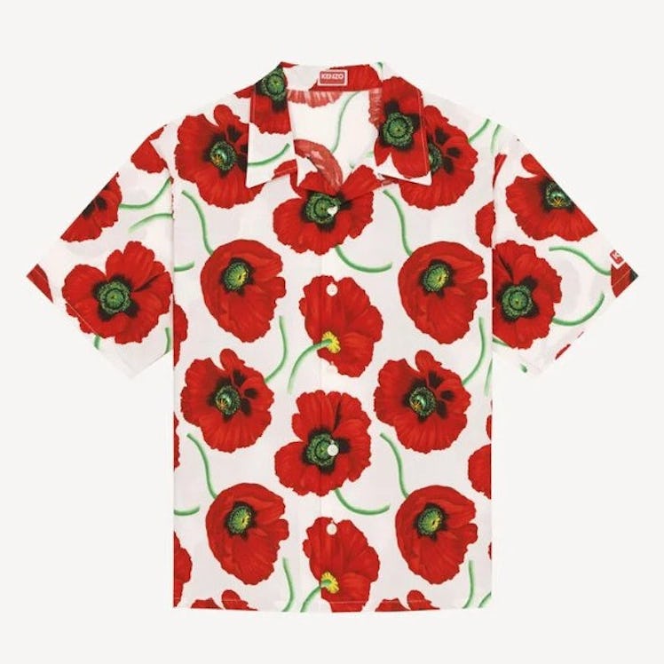 Kenzo 'KENZO POPPY' Hawaiian Shirt