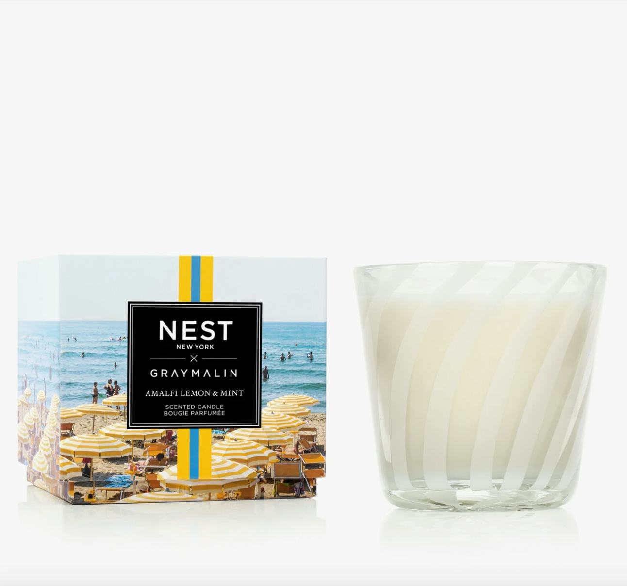 New York x Gray Malin Amalfi Lemon &amp; Mint 3-Wick Candle
