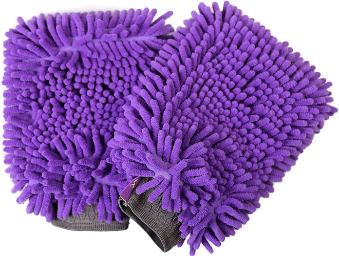Hertzko Absorbent Dog Towel Gloves (2-Pack)