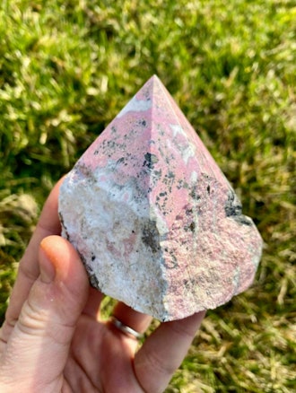Rhodonite Point - Top Polished Stone