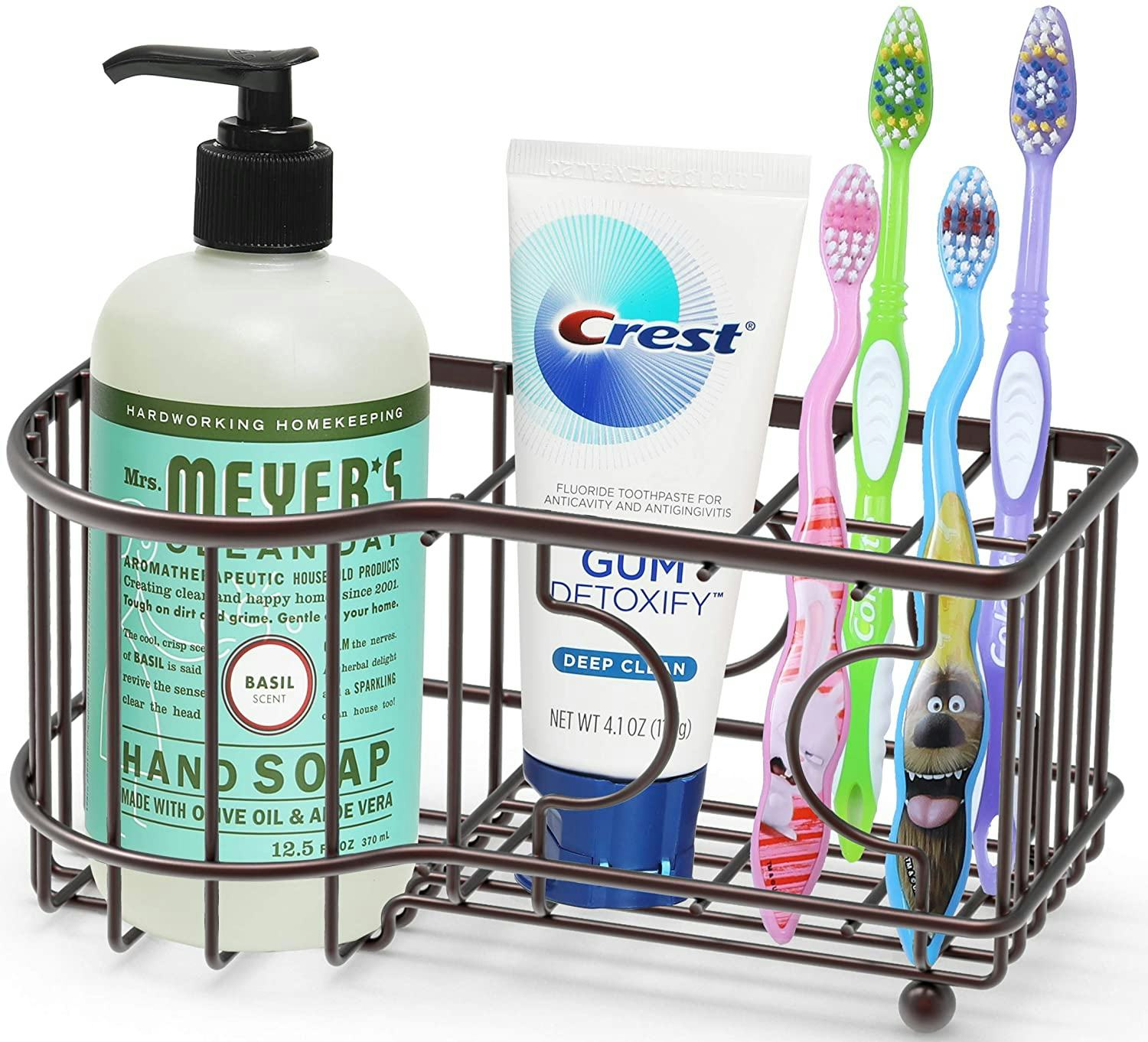 Simple Houseware Multi-Functional Toothbrush Holder