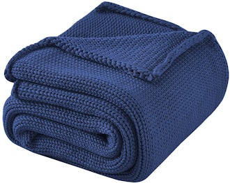 best knit weighted blankets navy fine 