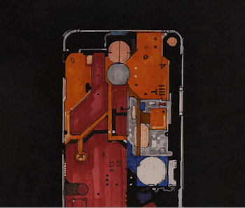 An illustration of an early Phone (1) concept