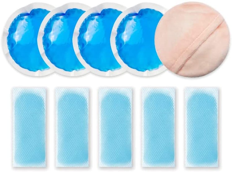 Small Round Gel Ice Packs 4 Pack With Cloth Backing