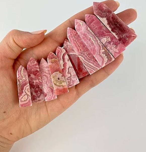 Rhodochrosite Points