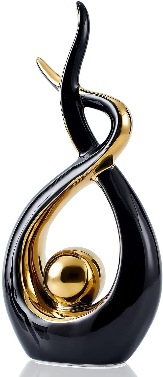 FJS Home Decor Modern Abstract Art Ceramic Statue