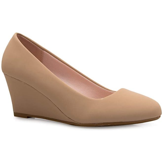 Olivia K Low Wedge Heels