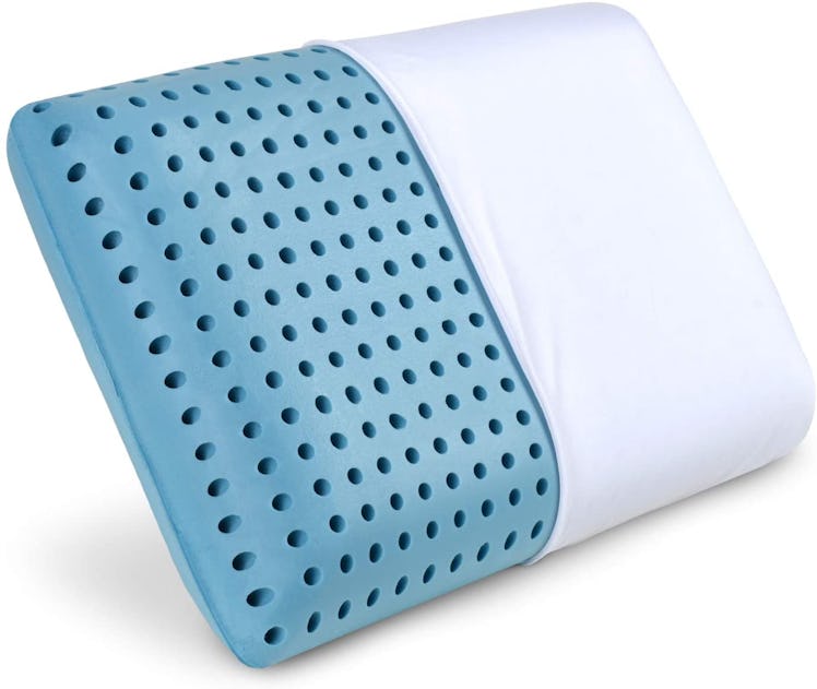 PharMeDoc Blue Cooling Gel Infused Memory Foam Bed Pillow