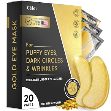 Gold Under Eye Patches (20 Pairs)