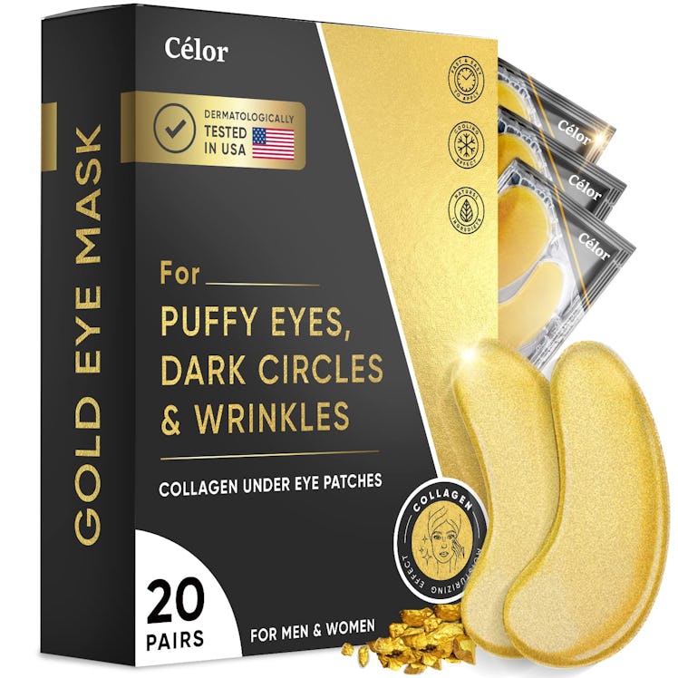 Gold Under Eye Patches (20 Pairs)