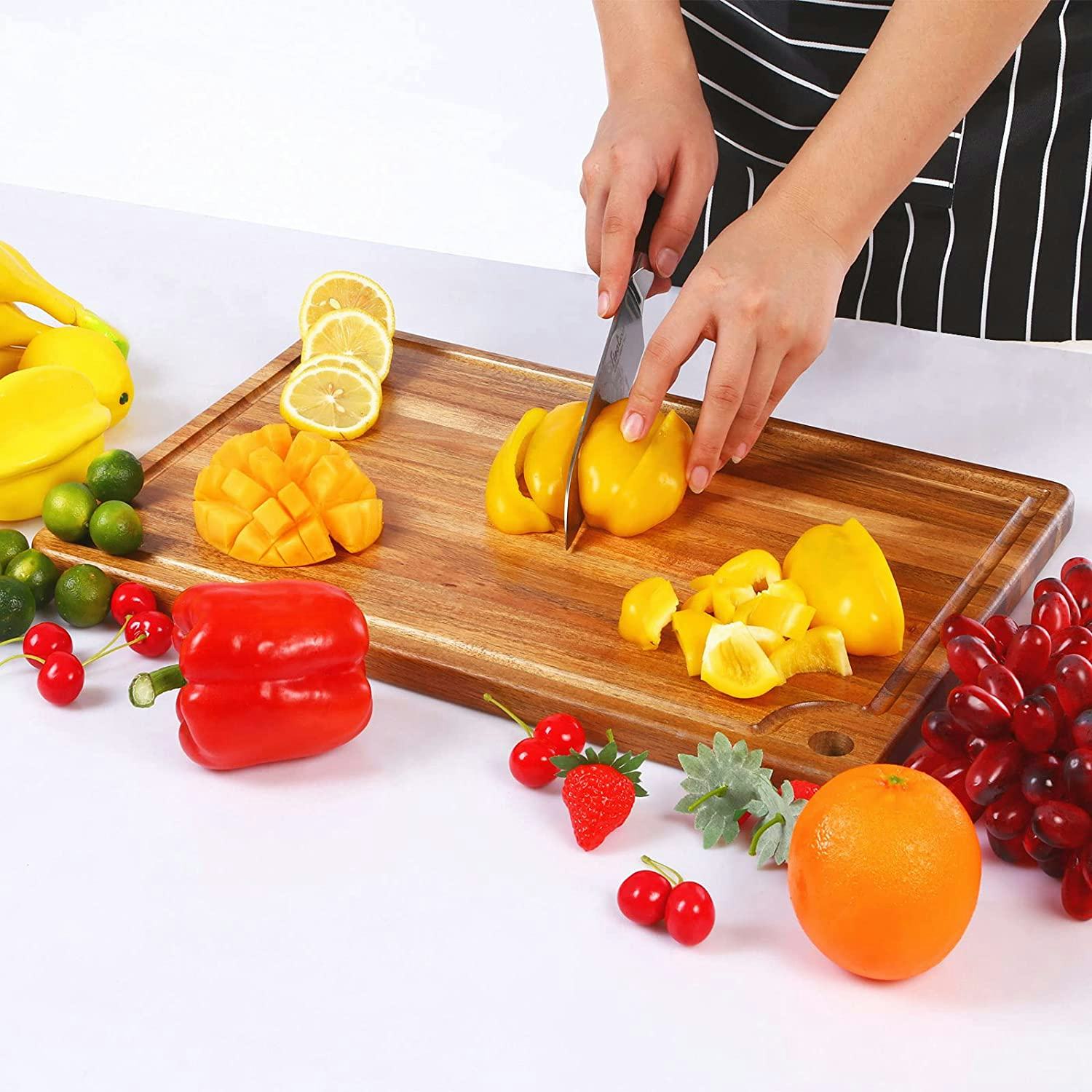 Caperci Large Acacia Wood Cutting Board