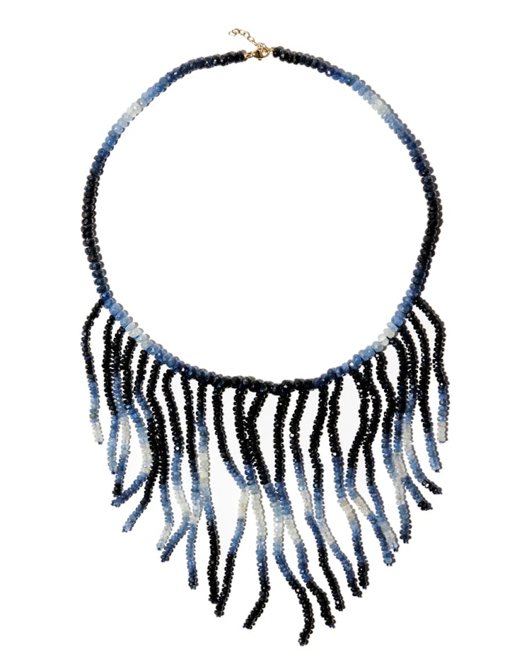 Arizona Blue Sapphire Fringe Necklace