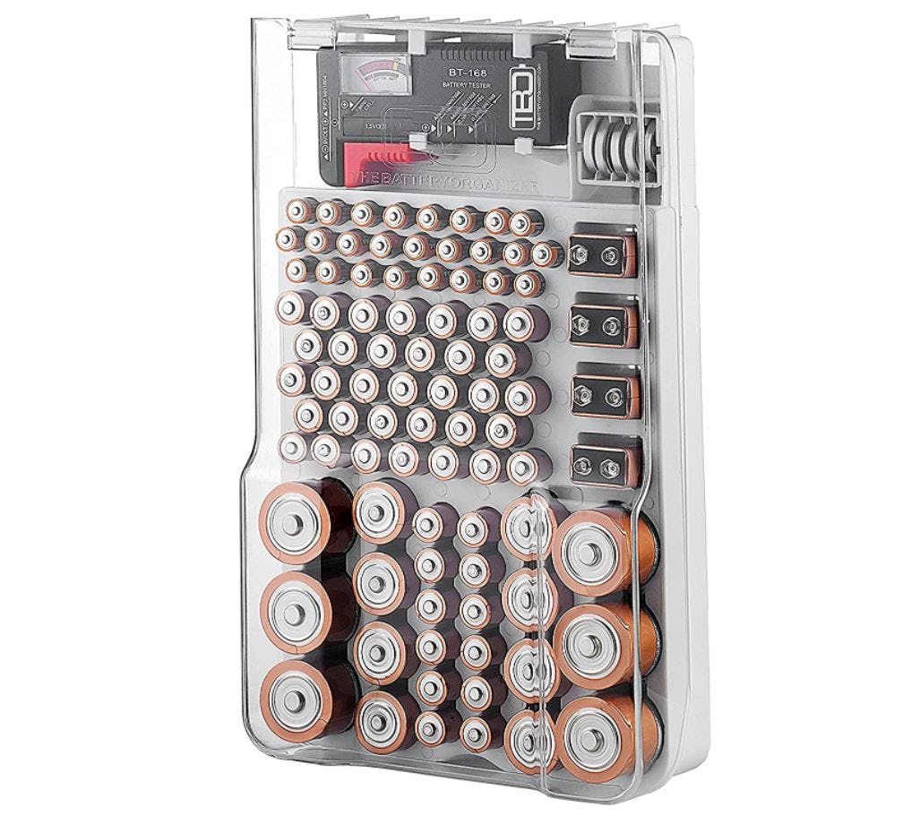 The Battery Organizer and Tester with Cover