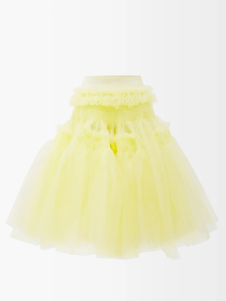 Molly Goddard tiered tulle skirt