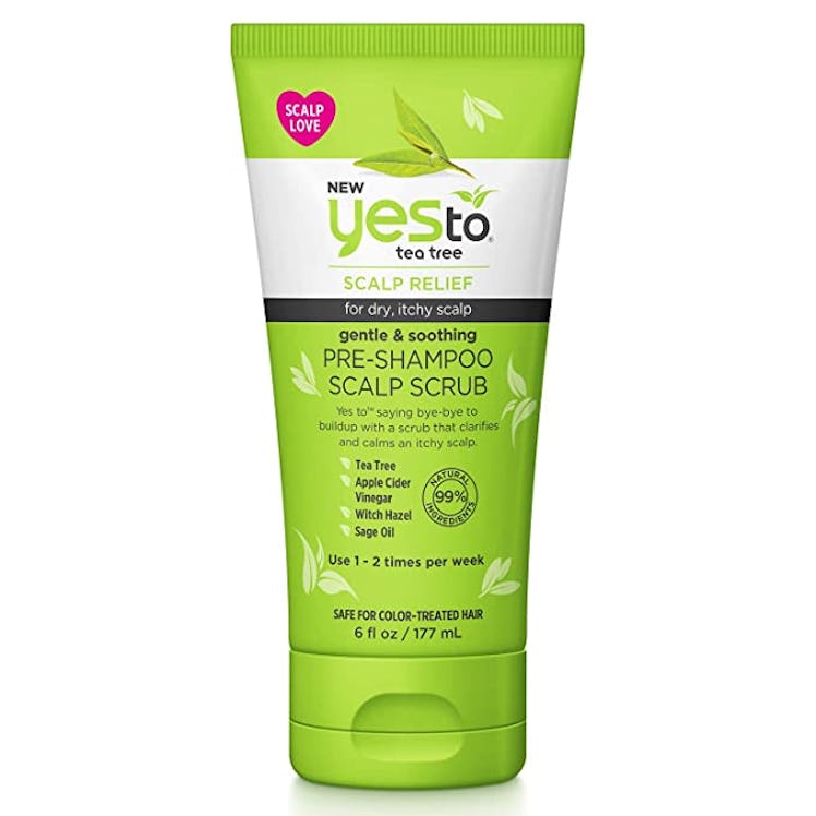 yes to tea tree scalp scrub for dry itchy scalp