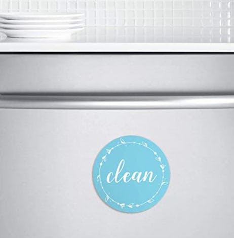 cinch! Dishwasher Magnet Clean Dirty Sign