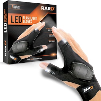 RAK LED Flashlight Gloves with AAA Batteries