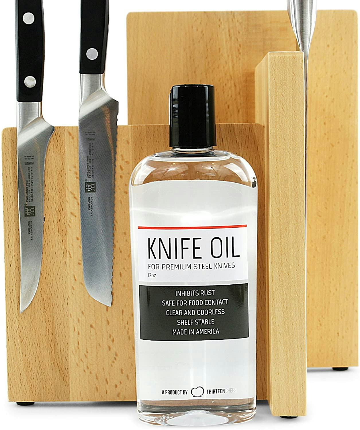 Thirteen Chefs Knife and Honing Oil