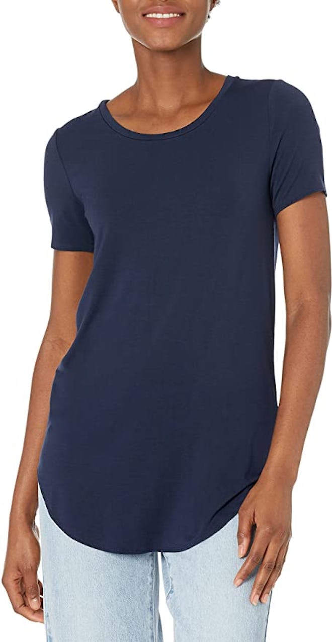 Daily Ritual Jersey Short-Sleeve Crewneck Tunic