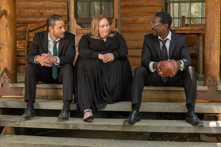 Justin Hartley as Kevin, Chrissy Metz as Kate, Sterling K. Brown as Randall on This Is Us