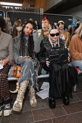 FKA Twigs and Madonna attend the Central Saint Martins BA Fashion Graduate Show