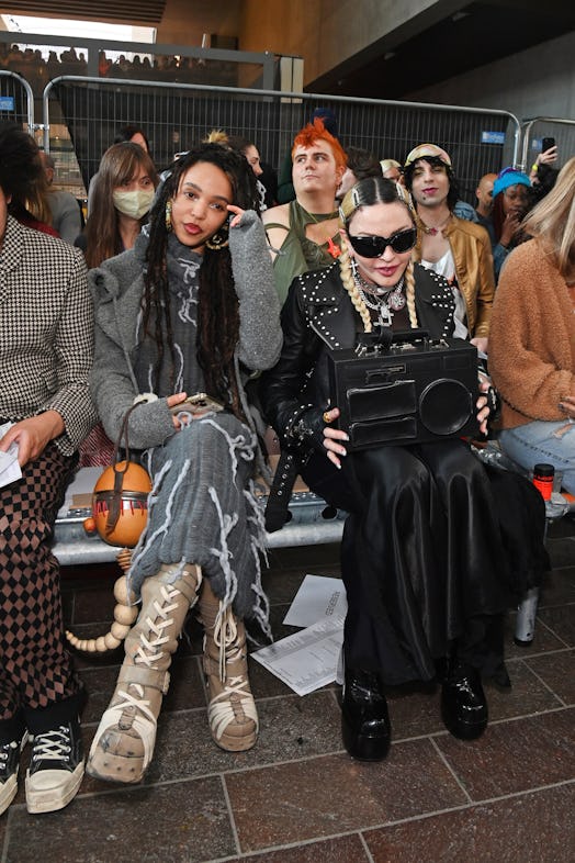 FKA Twigs and Madonna attend the Central Saint Martins BA Fashion Graduate Show