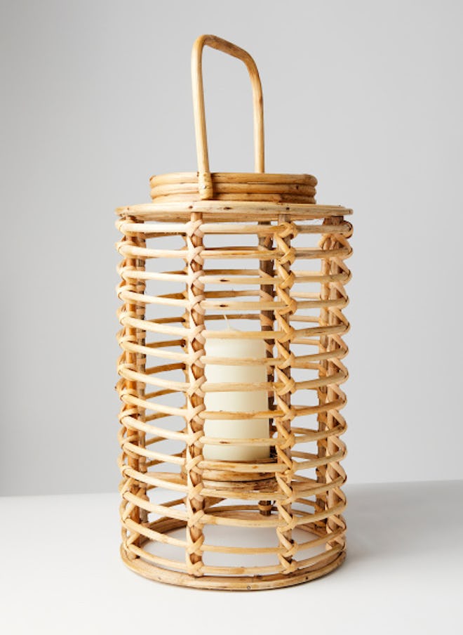 hand-crafted wicker lantern