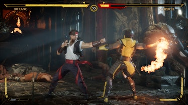 Liu Kang fighting Scorpion