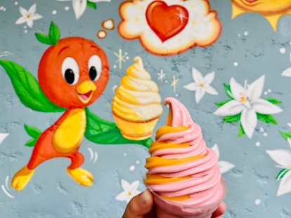 You need to get a dole whip from the Magic Kingdom at Disney World theme park.